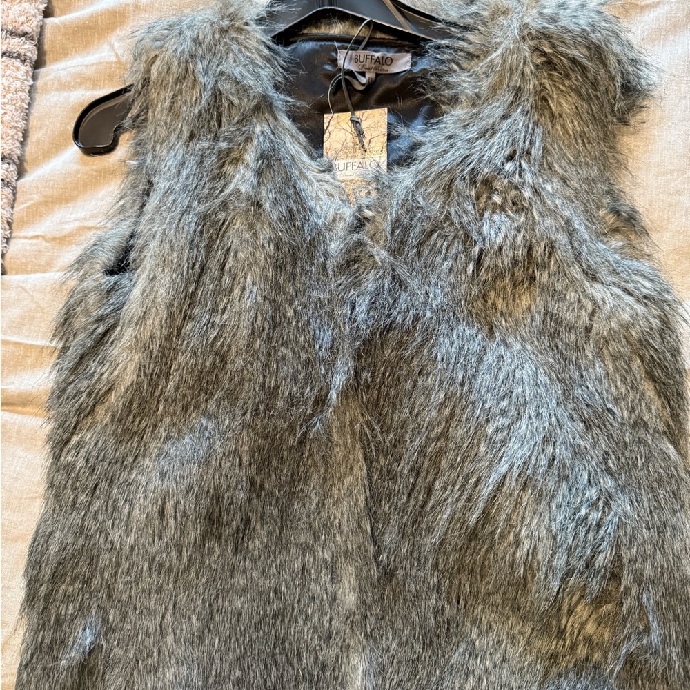 Faux fur vest